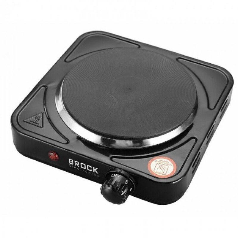  Brock EP-100/BK  Ηλεκτρική Εστία Μονή 1500W (EP-100/BK)